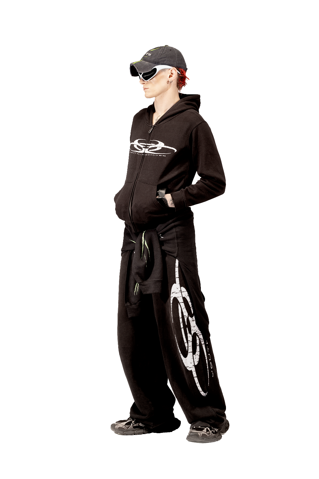 PANTALONI BAGGY "BIOHAZARD" (TOO STRETCHED) - YOUTH ARCHIVES®