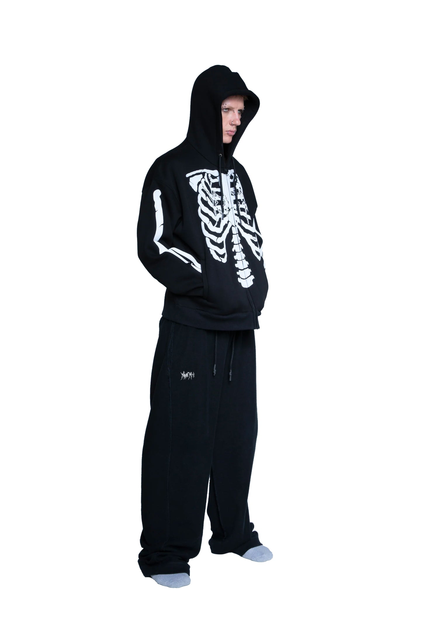 FELPA SCHELETRO "RAVE TILL THE GRAVE" - YOUTH ARCHIVES®