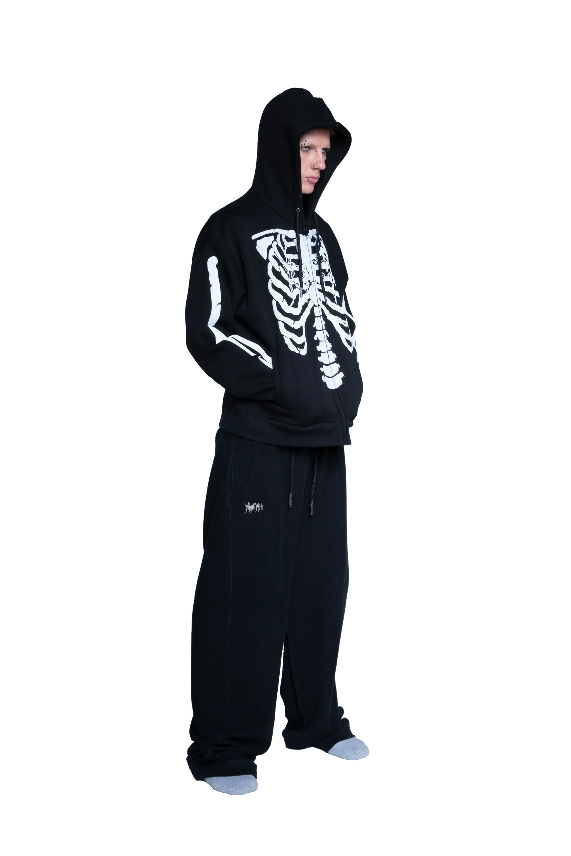 FELPA SCHELETRO "RAVE TILL THE GRAVE" - YOUTH ARCHIVES®