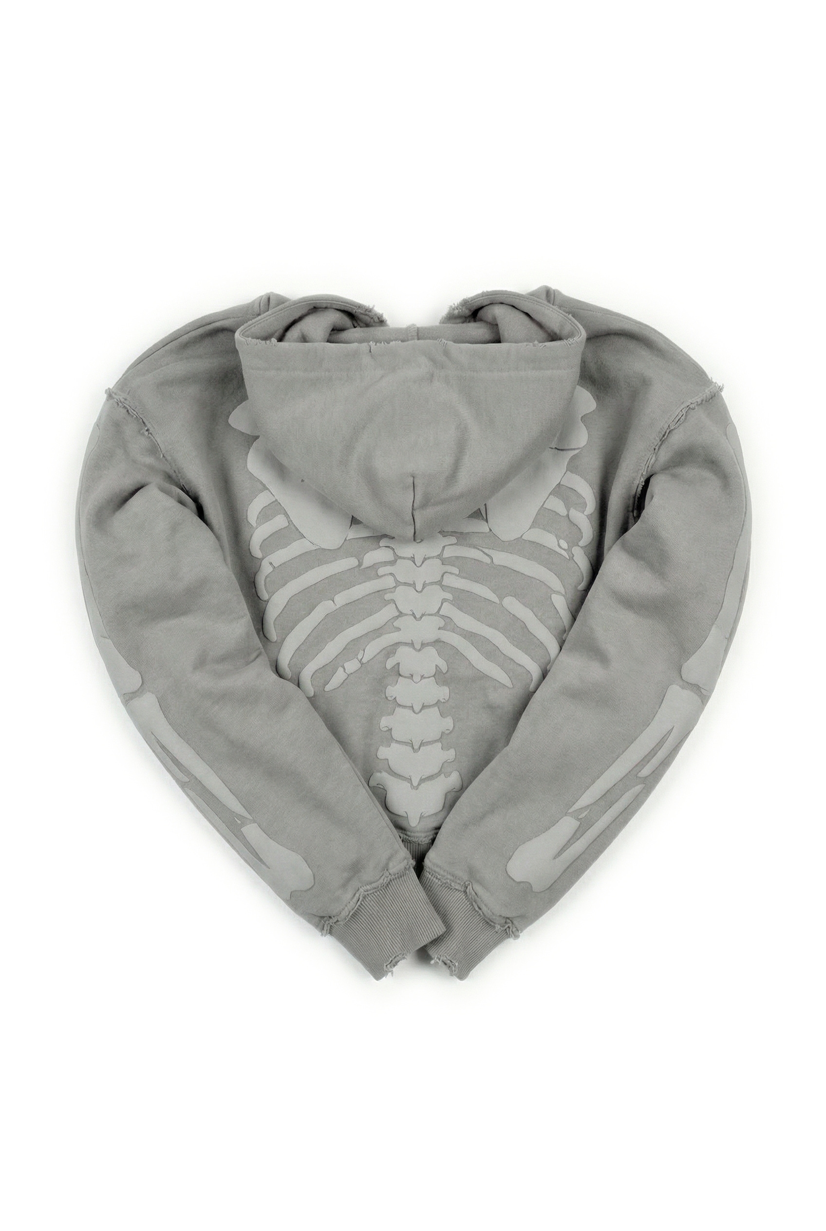 FELPA SCHELETRO "TOXIC LOVE" (ASH GREY) - YOUTH ARCHIVES®