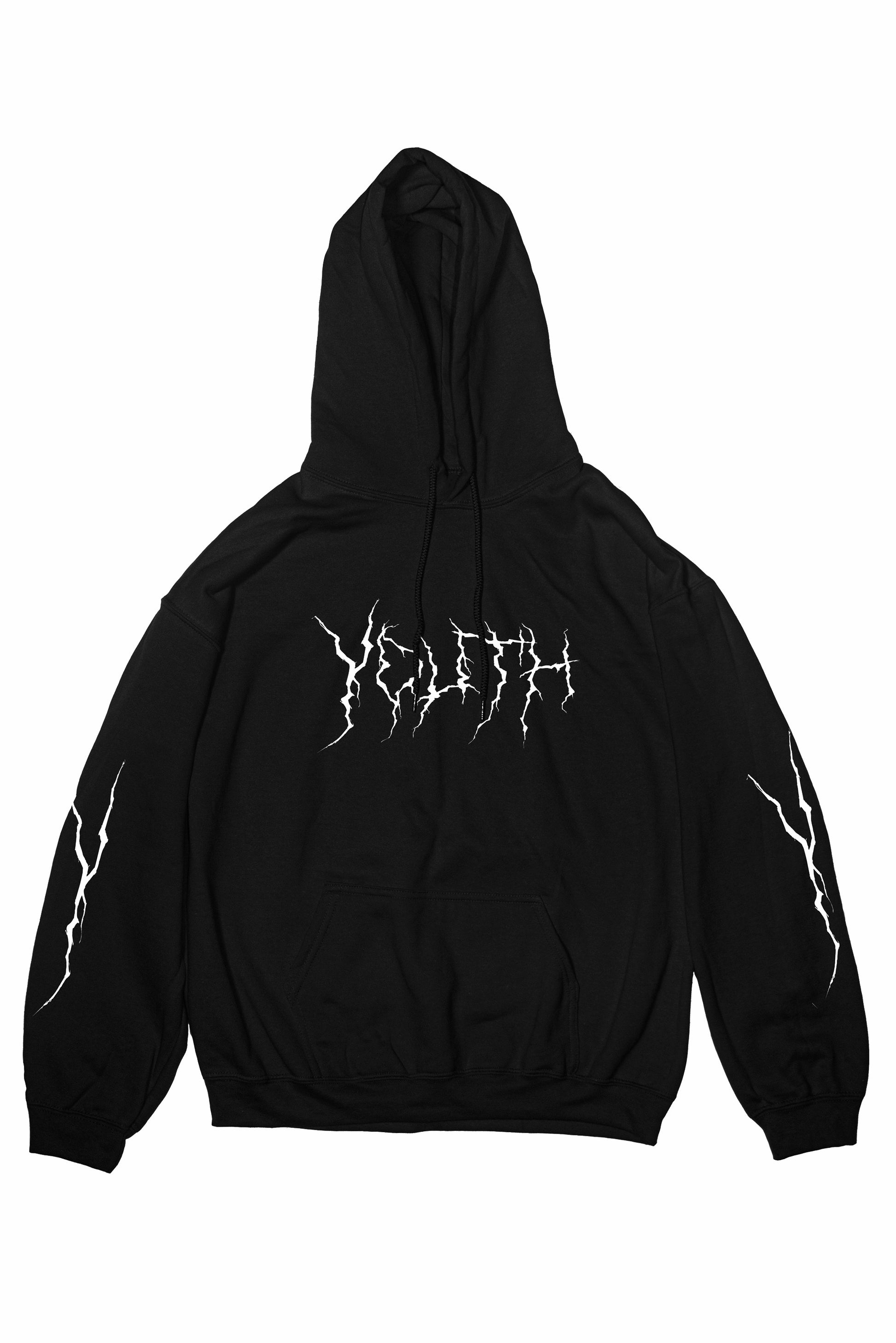 LIGHTNING HOODIE ⚡️ (BLACK) - YOUTH ARCHIVES®