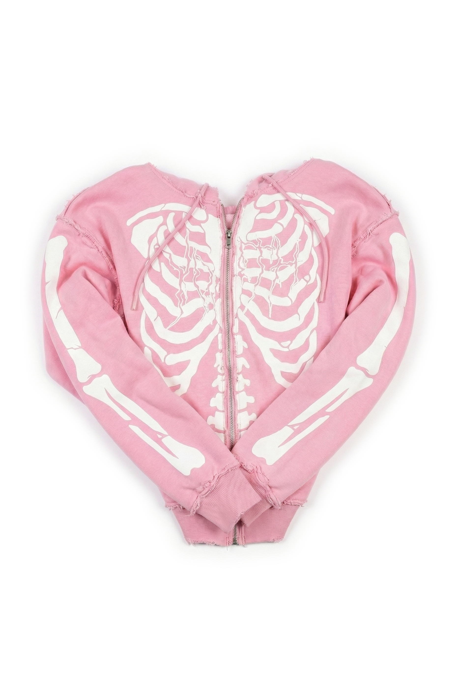 FELPA SCHELETRO "TOXIC LOVE" (CANDY PINK) - YOUTH ARCHIVES®