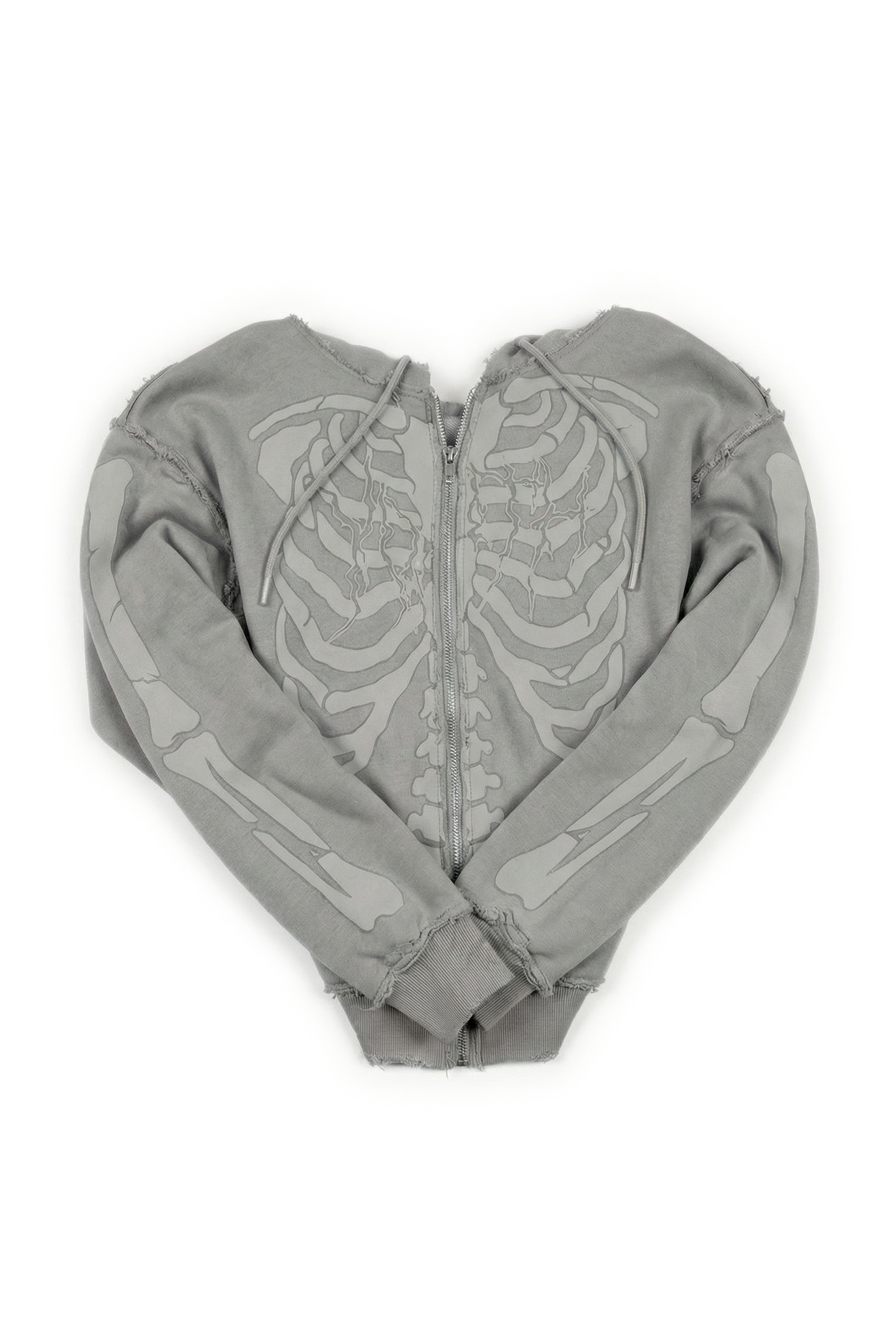 FELPA SCHELETRO "TOXIC LOVE" (ASH GREY) - YOUTH ARCHIVES®