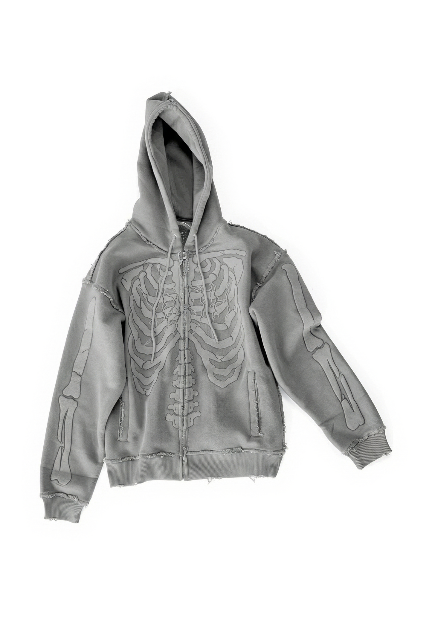 FELPA SCHELETRO "TOXIC LOVE" (ASH GREY) - YOUTH ARCHIVES®