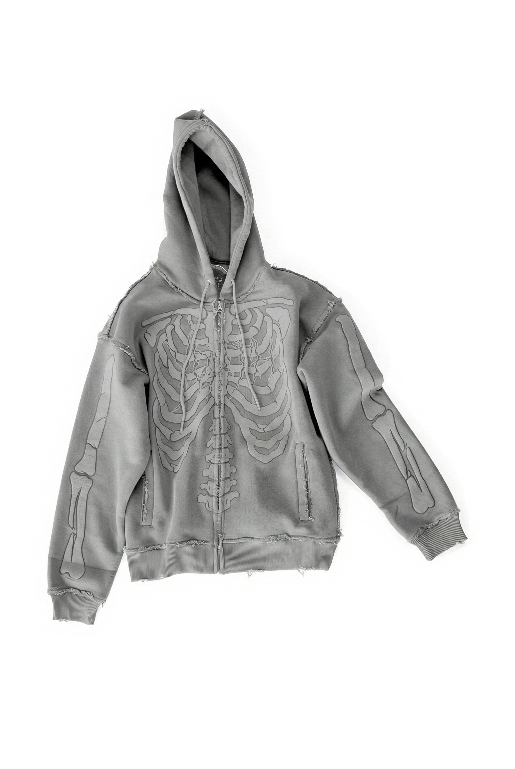 FELPA SCHELETRO "TOXIC LOVE" (ASH GREY) - YOUTH ARCHIVES®