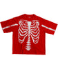 T-SHIRT SCHELETRO RED (DESTROYED) - YOUTH ARCHIVES®