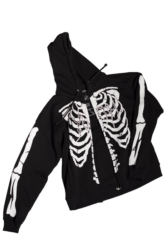FELPA SCHELETRO "RAVE TILL THE GRAVE" - YOUTH ARCHIVES®