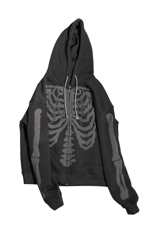 FELPA SCHELETRO “RAVE TILL THE GRAVE” (GLOW IN THE DARK) - YOUTH ARCHIVES®