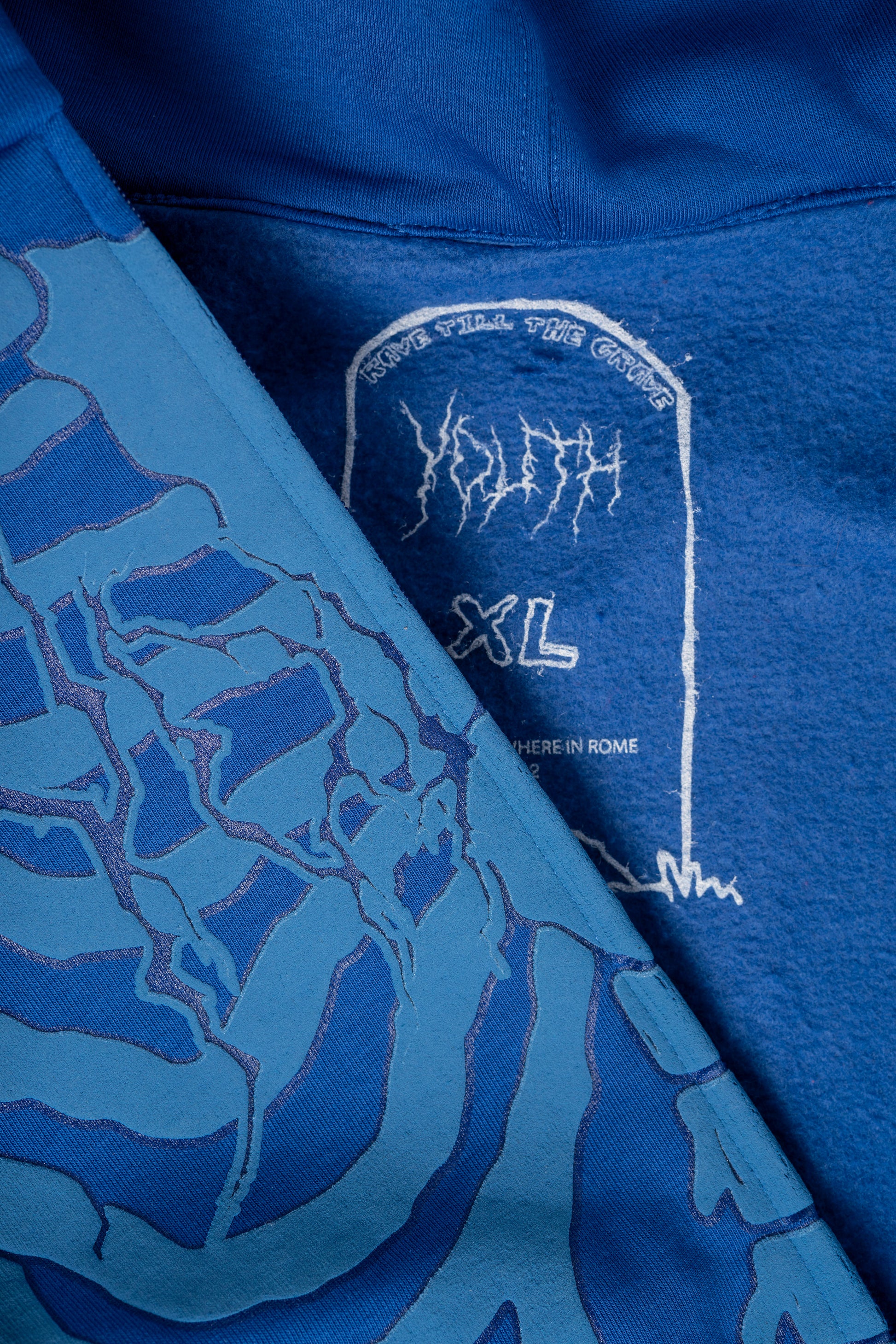 FELPA SCHELETRO "RAVE TILL THE GRAVE" - YOUTH ARCHIVES®